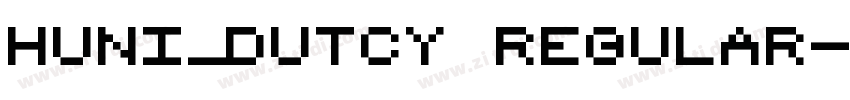 Huni_Dutcy Regular字体转换